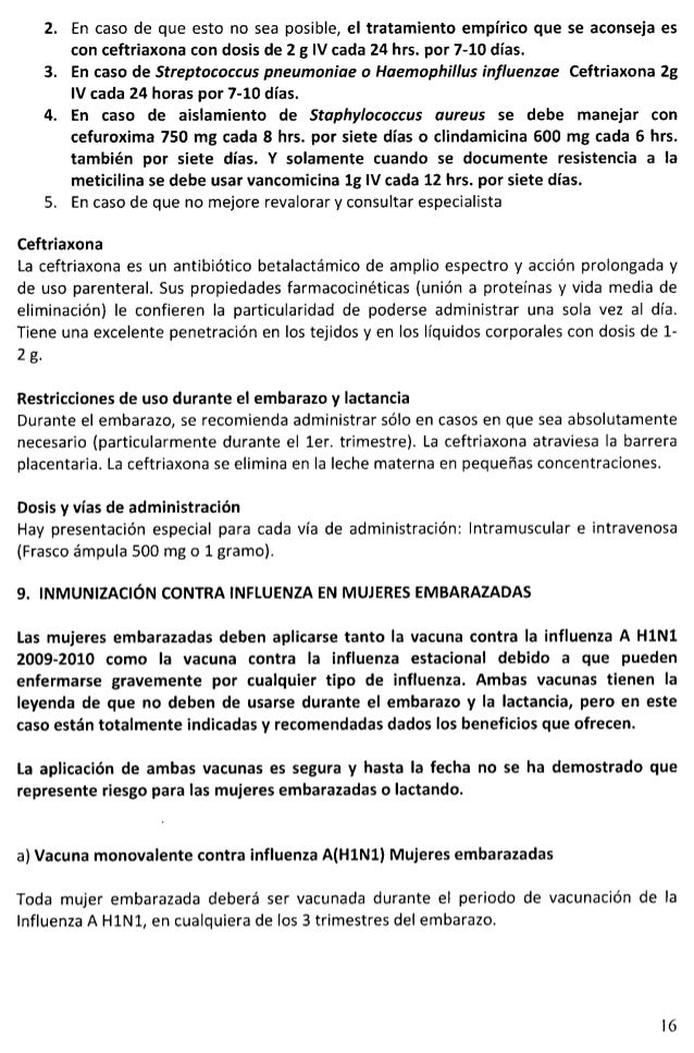 Guia del manejo clinico de influenza Guia del manejo clinico de influenza