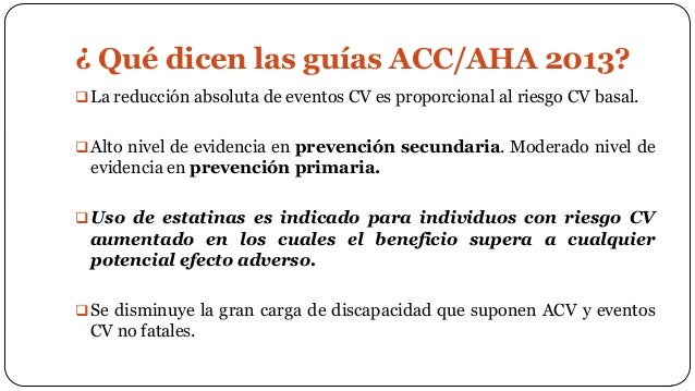 Actualización dislipemias - Guía AHA 2013.