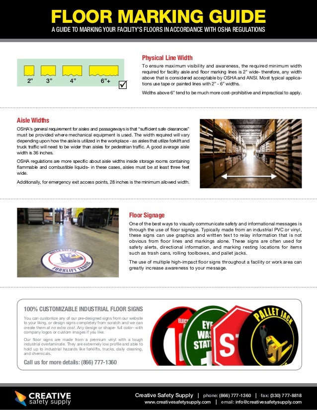 Floor Tape and Marking Guide to OSHA compliance
