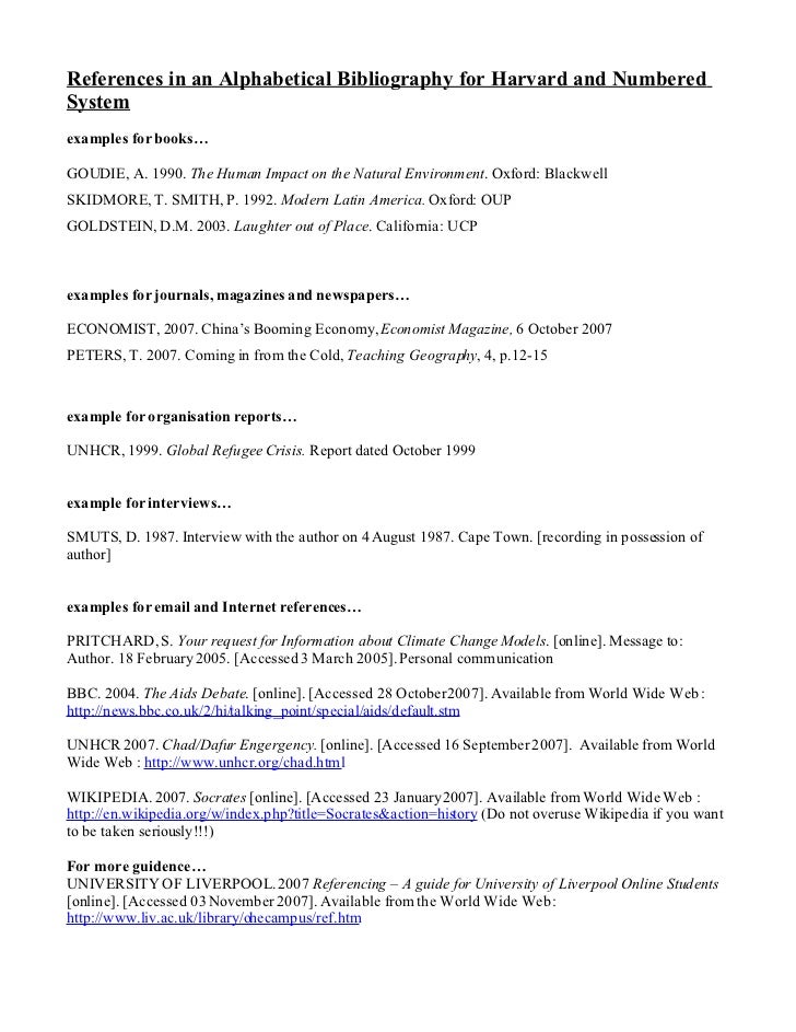 guide alphabetical
