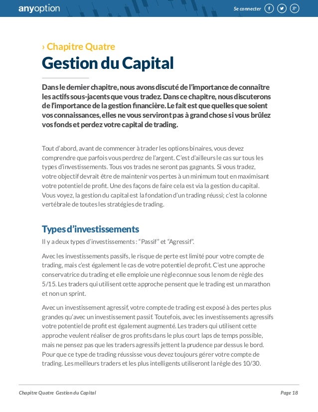 Option gestion trading