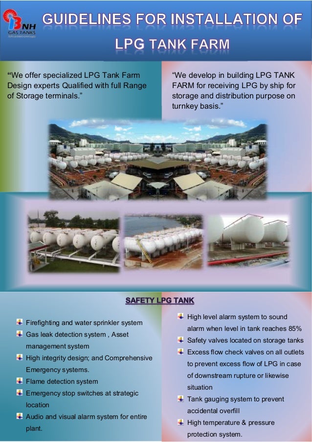 Guidelines for installation of lpg tank farm bnh gas tanks
