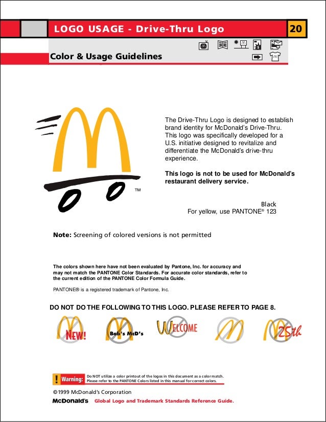 Manual de identidade visual do McDonald's