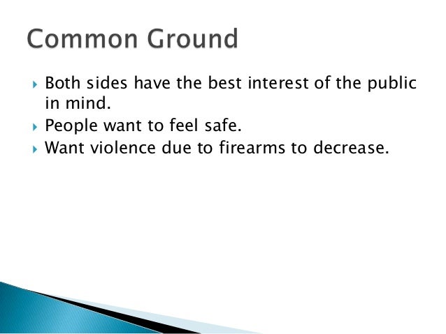 Pro gun control essay introduction