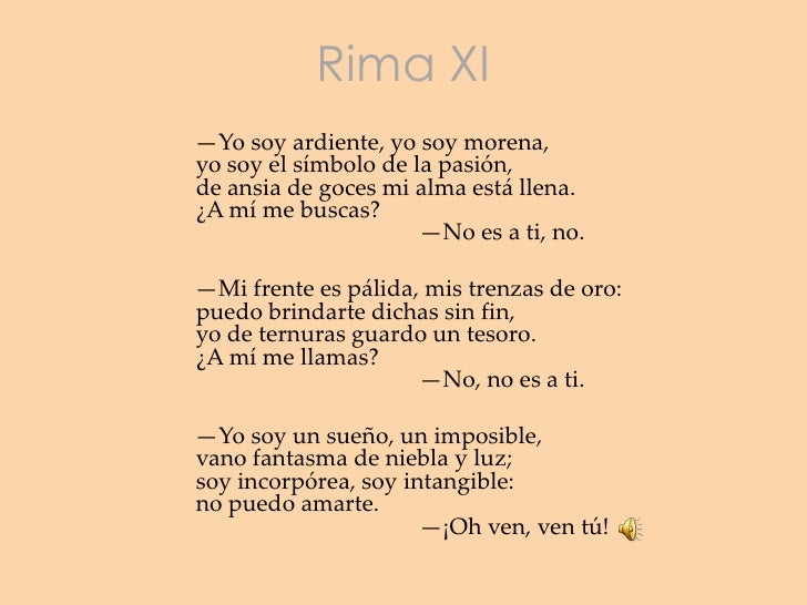 Gustavo Adolfo BecQuer rima xi english Gustavo Adolfo BecQuer rima xi english