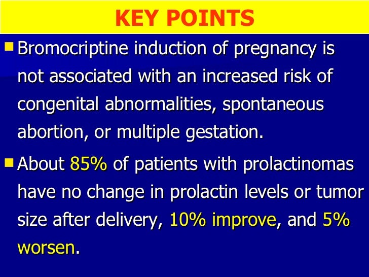 Bromocriptine And Pregnancy