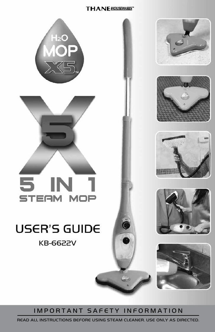 H2O Mop X5 User Guide / English