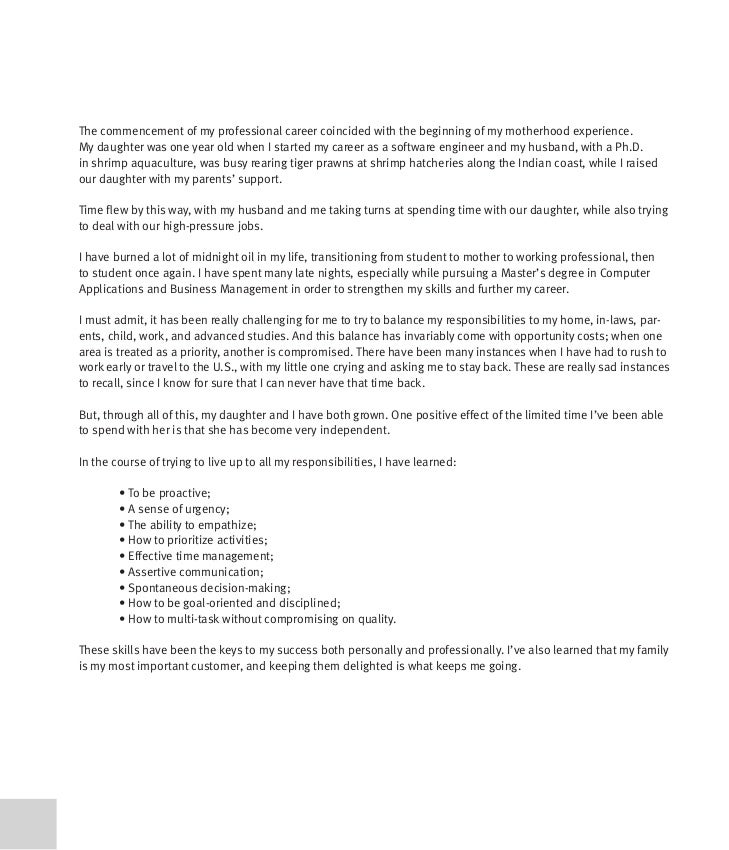 Working Mothers Essay