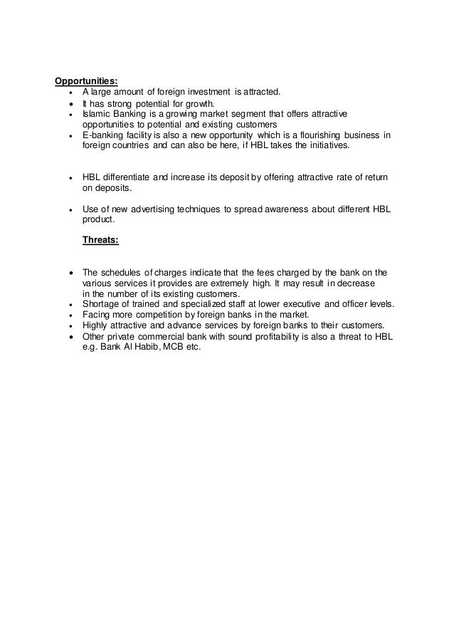 habib bank limited swot analysis Free accounting essays home habib bank limited: this is the analysis of the auditor's report to members of habib bank limited for the financial year swot. habib bank limited swot analysis Free accounting essays home habib bank limited: this is the analysis of the auditor's report to members of habib bank limited for the financial year swot.
