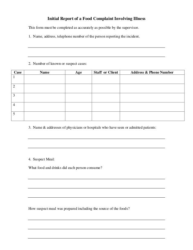 haccp food safety booklet food incident report form
