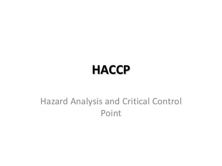 haccp ppt