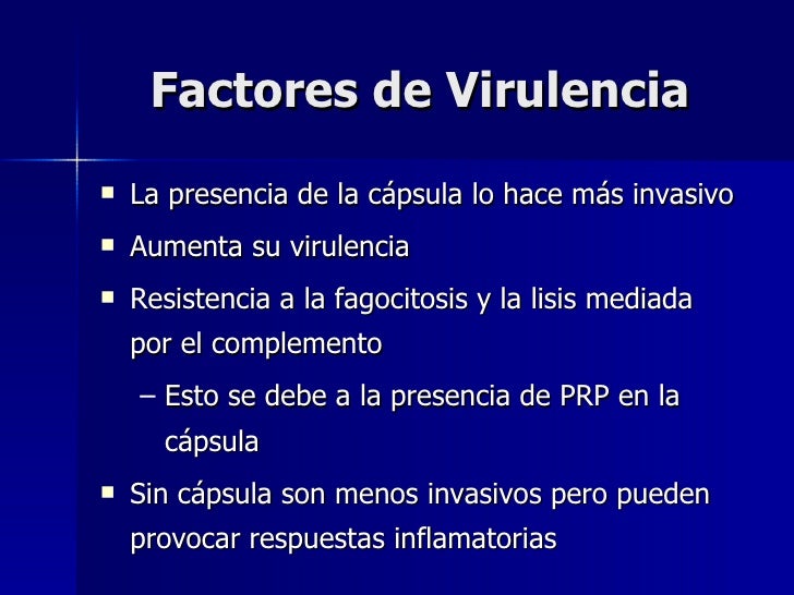 Factores De Virulencia De Haemophilus Influenzae
