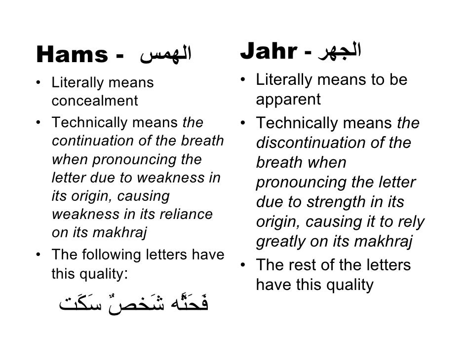 Halaqa sifaat of tajweed easy