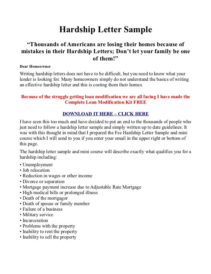 hardship letter sample and testimony hardship letters for loan modification