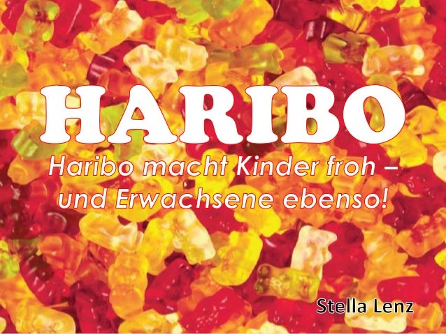 Haribo por Stella Lenz para aulas de alemão no Baukurs