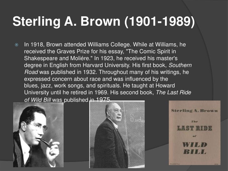 Sterling Brown williams college Sterling Brown williams college
