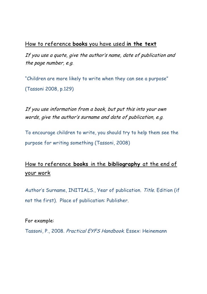 Referencing essay