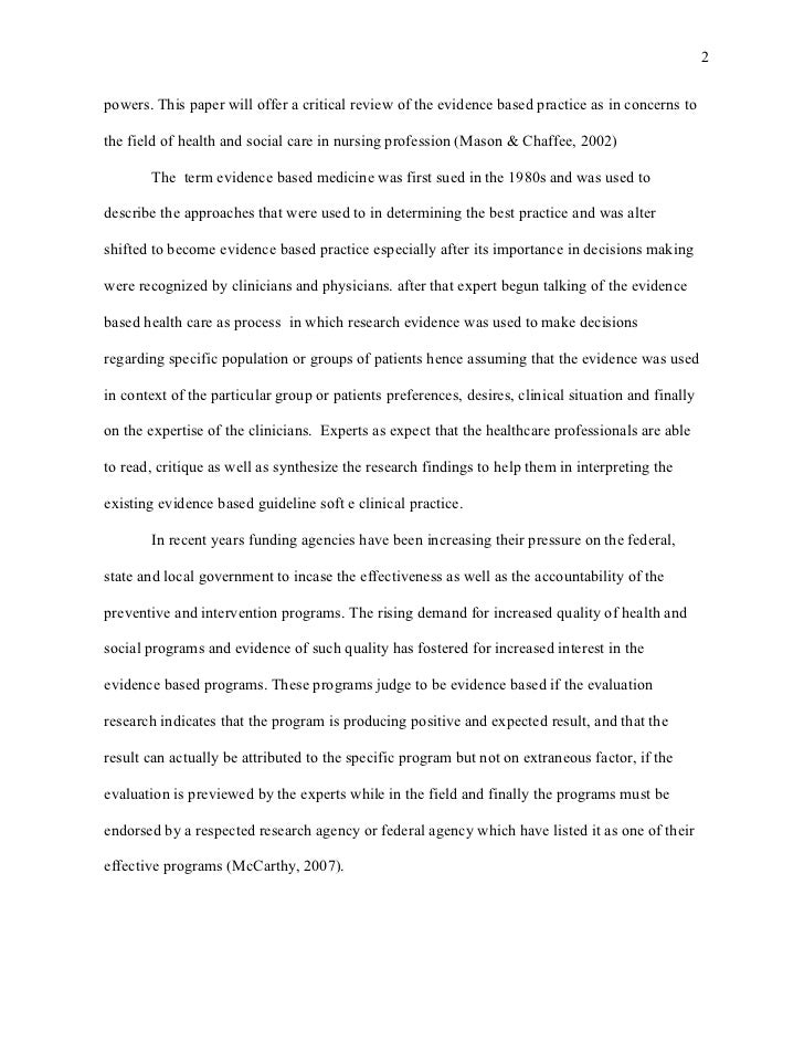 Guidelines to writing a good research paper