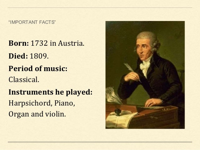 franz joseph haydn instruments played franz joseph haydn instruments played