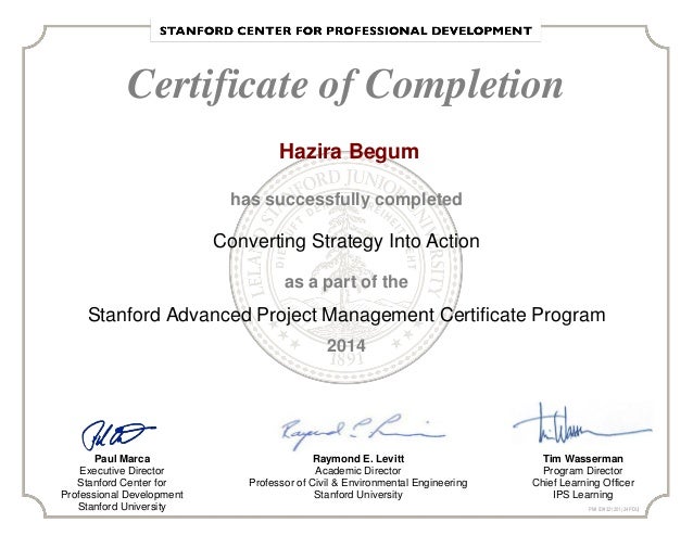 stanford advanced project management stanford advanced project management