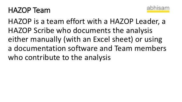 hazop study hazop study