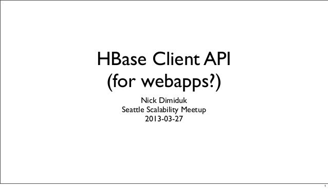 Hbase Client