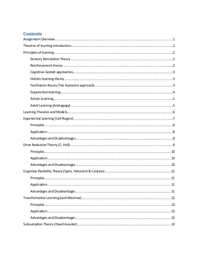 essay sherry walker ced 505 11 september 2013 learning theories ...