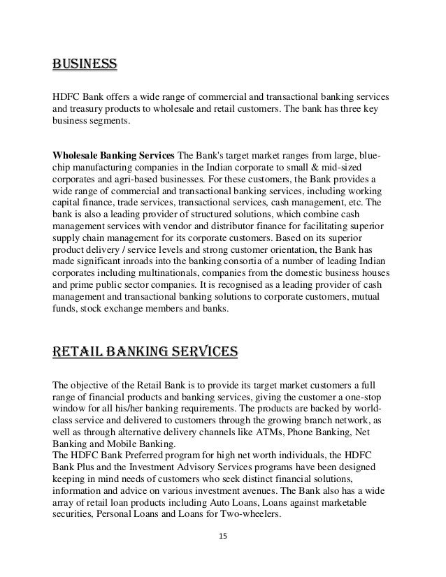 customer satisfaction project report of hdfc bank The impact of credit cards on hdfc bank in his paper usage pattern of credit card holders had analysed in his research article customer satisfaction. customer satisfaction project report of hdfc bank The impact of credit cards on hdfc bank in his paper usage pattern of credit card holders had analysed in his research article customer satisfaction.