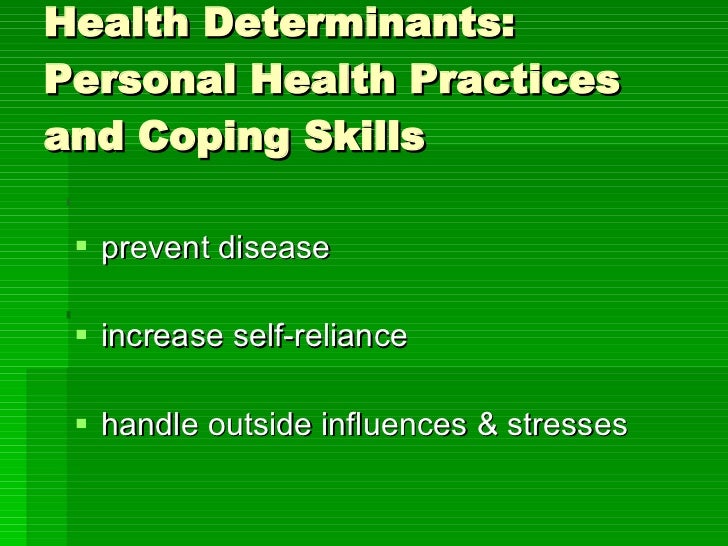 Personal Health Practices
