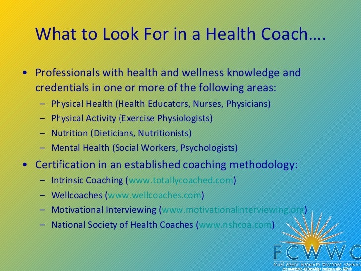 Health coaching fcwwc presentation