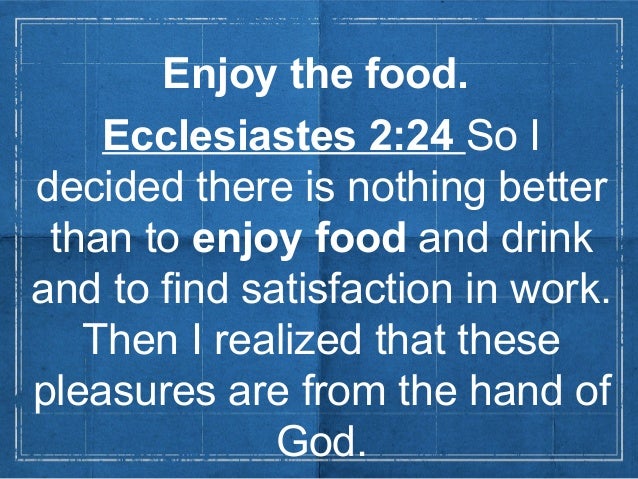 Image result for ecclesiastes 2:24