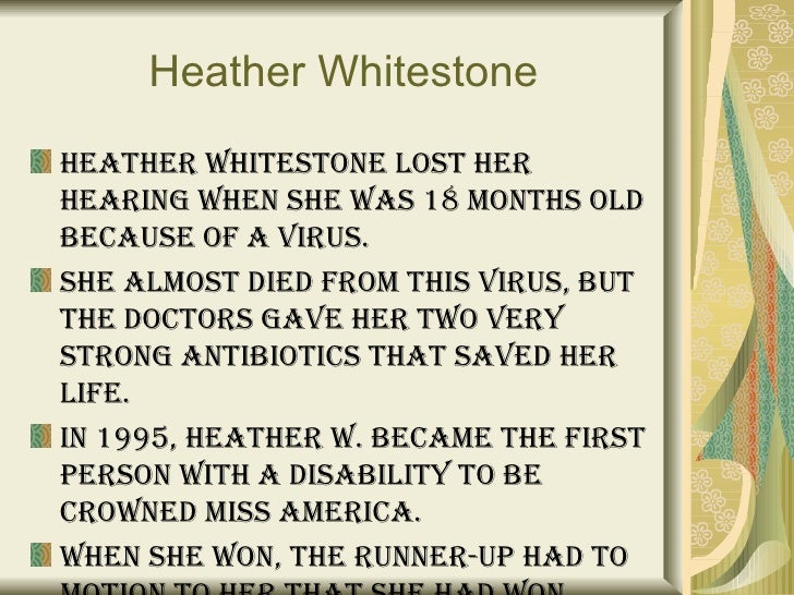 Heather Whitestone