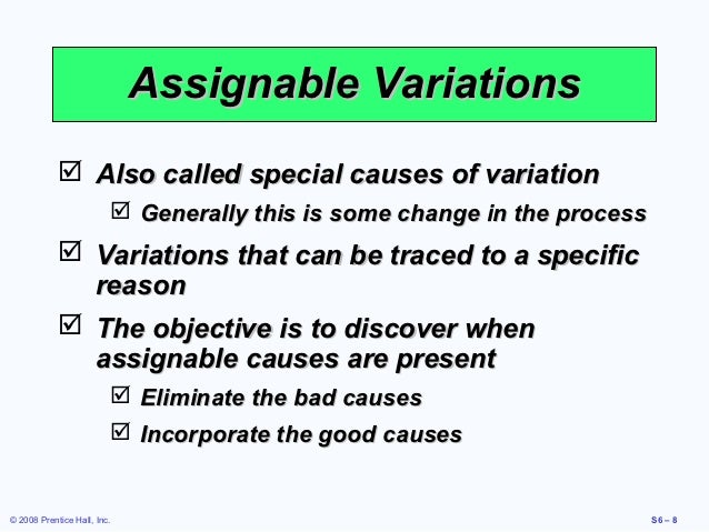 Assignable cause vs common cause image