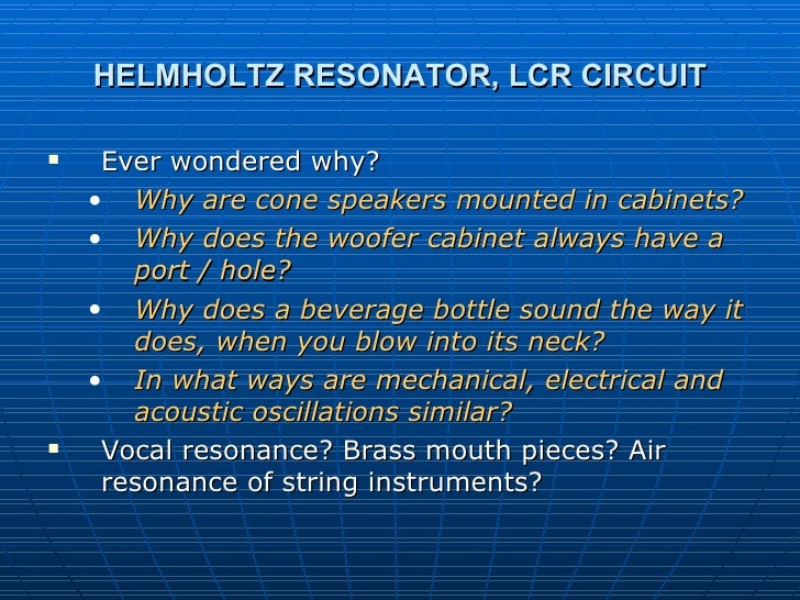 Helmholtz Resonator