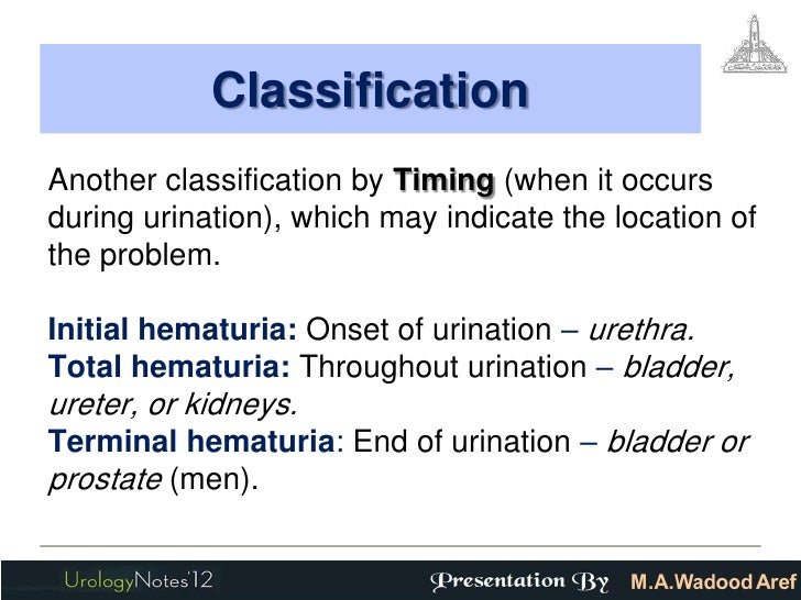 Hematuria for undergraduates