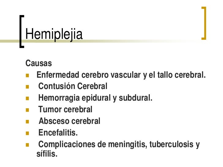 Hemiplejia