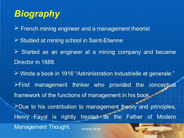 General Industrial Management Henri Fayol