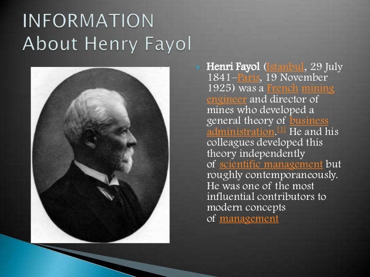henry fayol adminstrative theory henry fayol adminstrative theory