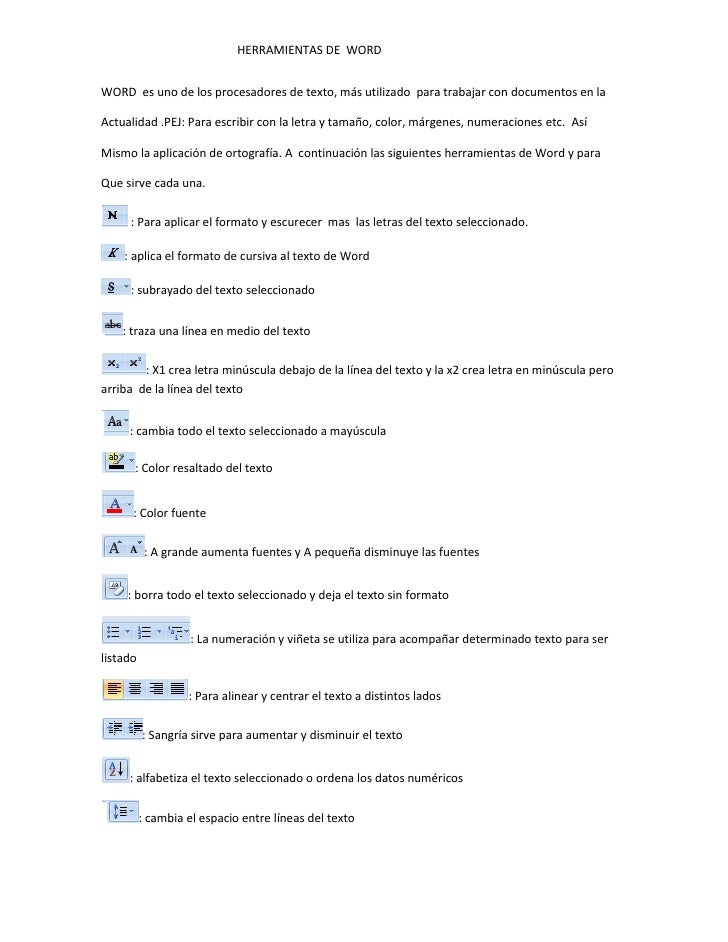 HERRAMIENTAS DE WORD 2007 herramientas de word 2007: