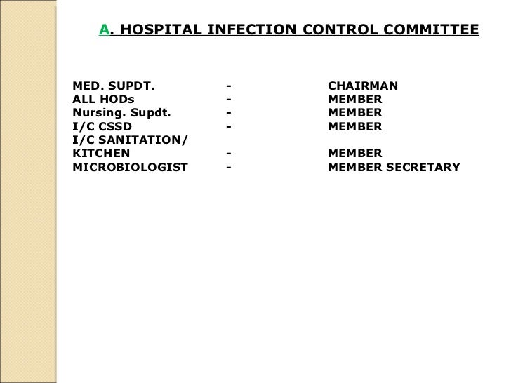 Hospital Infection Control