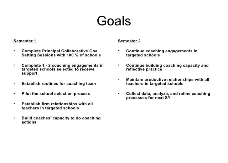 goals for high school