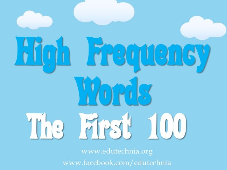high frequency word meaning high frequency word meaning