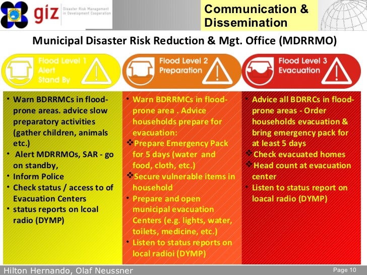 Low cost flood early warning systems based on linking local governmen…