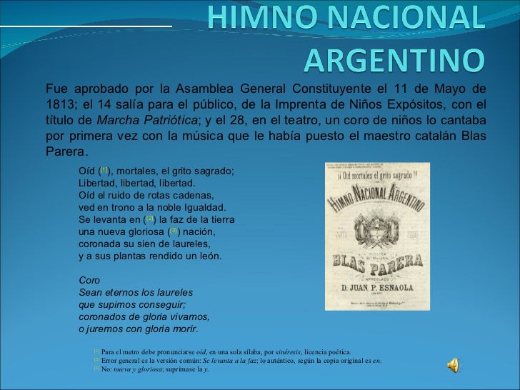 El Himno Nacional Argentino El 11 De Mayo De 1813 La Asamblea Del