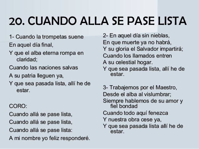 Cuando Alla Se Pase Lista Trompeta www.slideshare.net