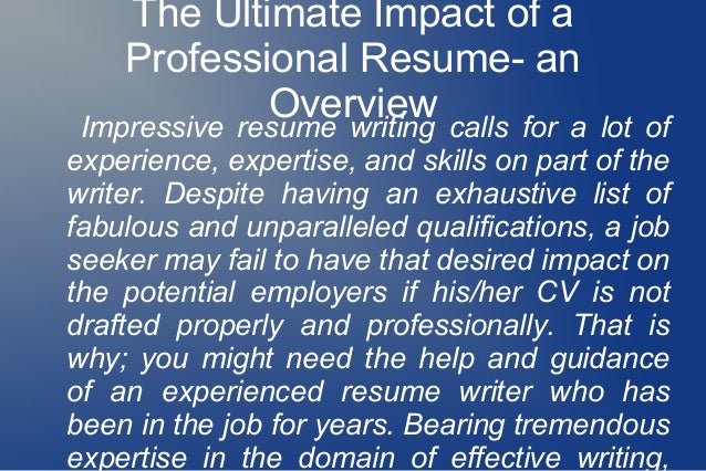 Career power resume