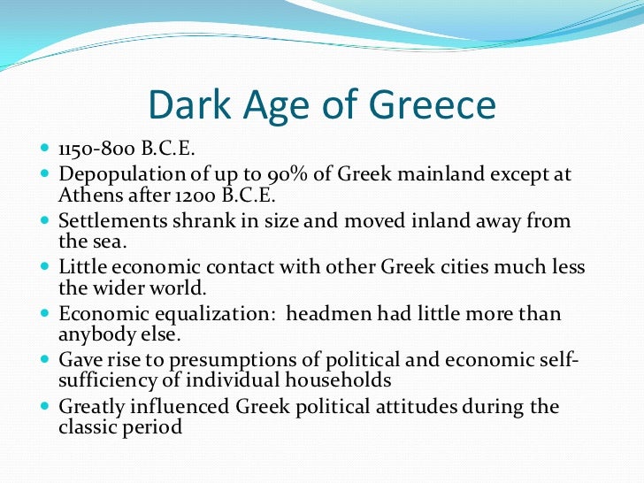 Greek Dark Ages images