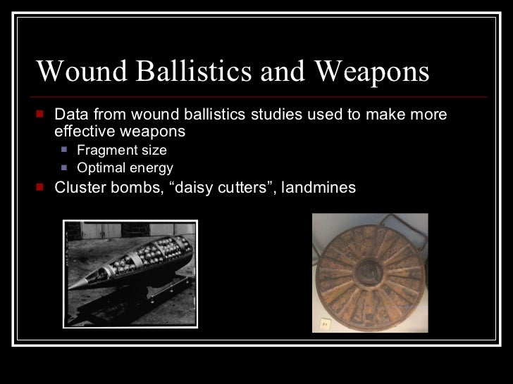 Wound Ballistics and Body Armor Paper Presentation