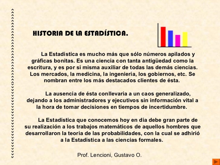 EVOLUCION DE LA ESTADISTICA evolucion de la estadistica: