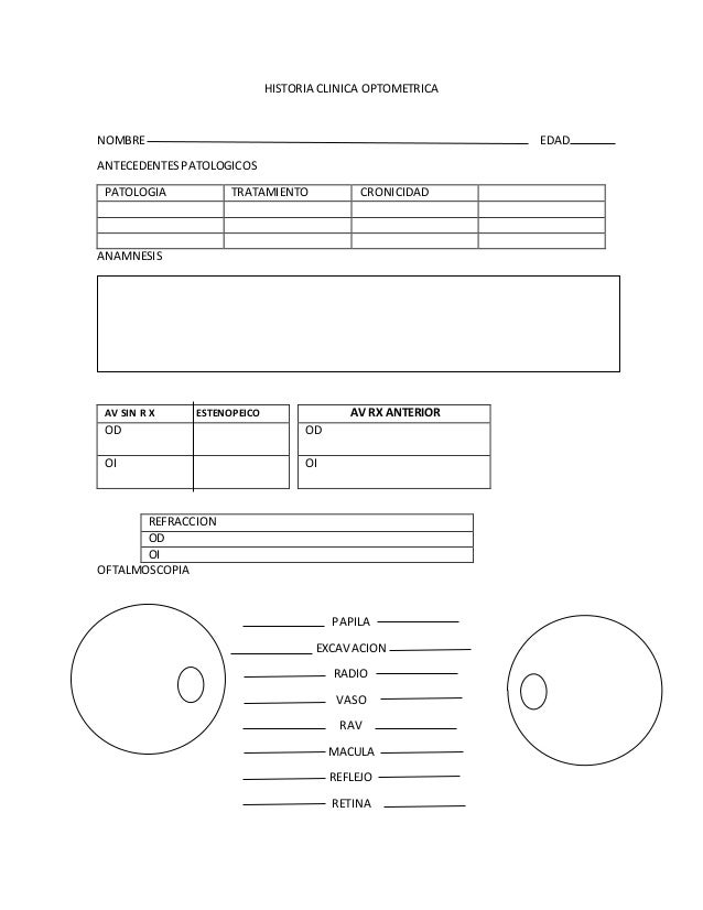 HISTORIA CLINICA ANAMNESIS historia clinica anamnesis: